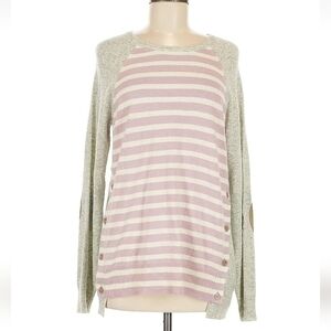 NWT J. Crew Gray Knit Sweater W/ Adorable Accents Wool & Rabbit Hair Size Med